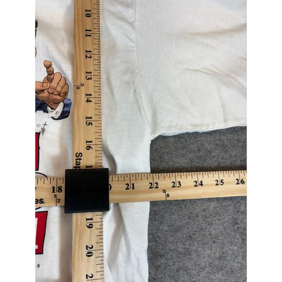 Vintage 90s Monday Night Football NFL Caricature T Shirt Mens XL Salem Employee - Picture 5 of 8